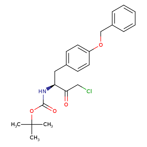Carbamic acid,[(1S)-3-chloro-2-oxo-1-[[4-(phenylmethoxy)phenyl]methyl]propyl]-,1,1-dimethylethyl ester