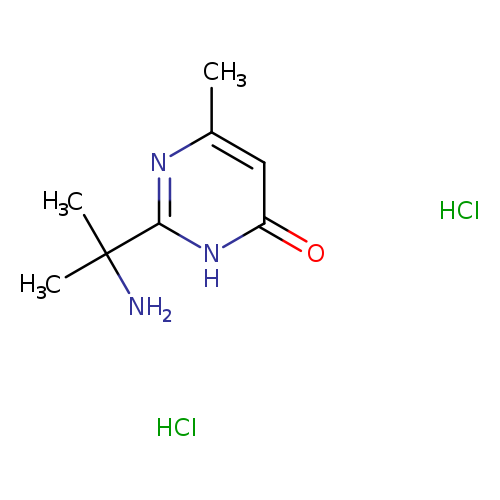 2-(2-aminopropan-2-yl)-6-methyl-3,4-dihydropyrimidin-4-one dihydrochloride