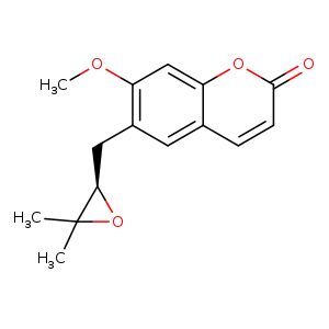 6-[[(2R)-3,3-dimethyl-2-oxiranyl]methyl]-7-methoxy-2H-1-benzopyran-2-one