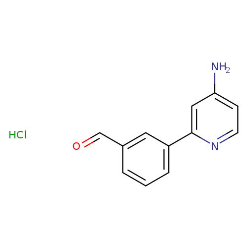 3-(4-aminopyridin-2-yl)benzaldehyde HCl