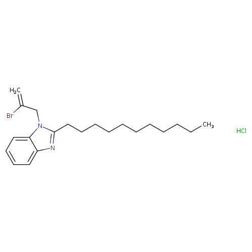 1-(2-bromoprop-2-en-1-yl)-2-undecyl-1H-1,3-benzodiazole hydrochloride