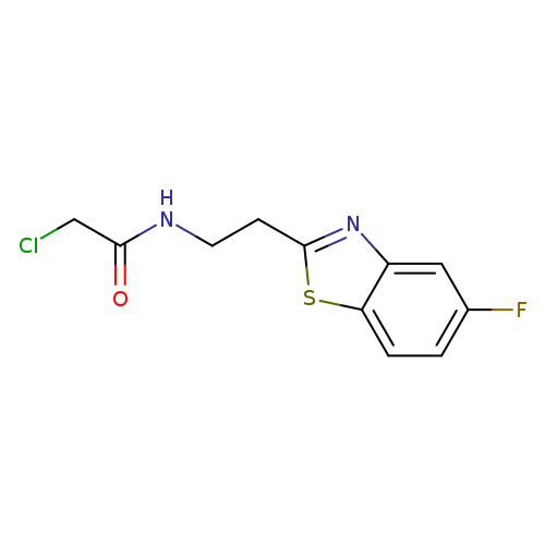 2-chloro-N-[2-(5-fluoro-1,3-benzothiazol-2-yl)ethyl]acetamide