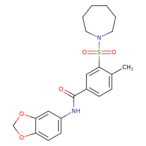 3-(azepane-1-sulfonyl)-N-(2H-1,3-benzodioxol-5-yl)-4-methylbenzamide