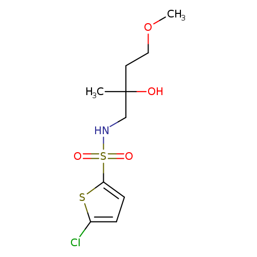 2-[(5-chlorothiophene-2-sulfonamido)methyl]-4-methoxybutan-2-ol