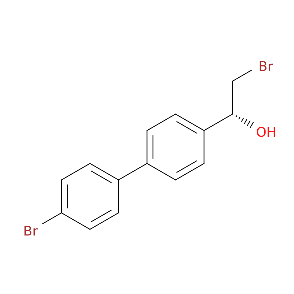 (1R)-2-bromo-1-[4-(4-bromophenyl)phenyl]ethan-1-ol