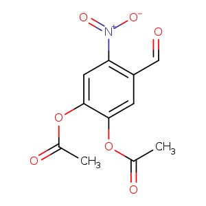 2-(Acetyloxy)-5-formyl-4-nitrophenyl acetate