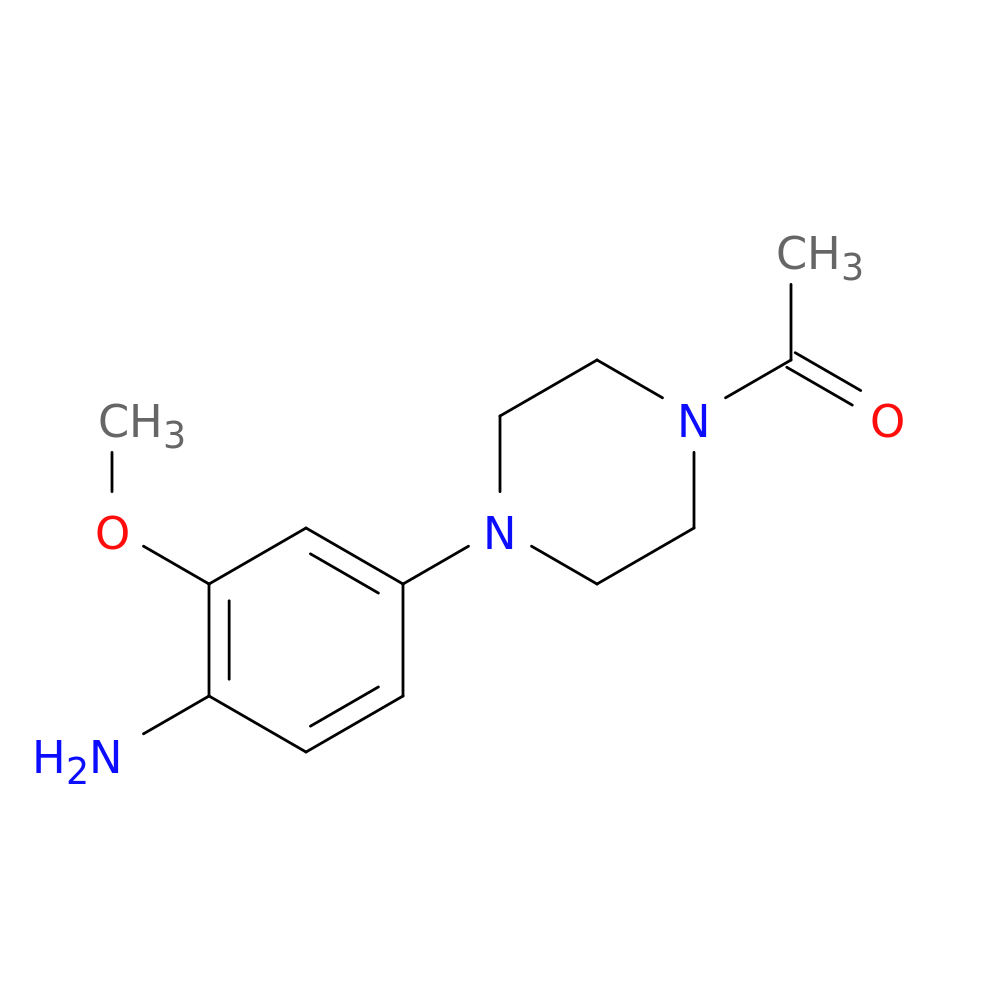 1-Acetyl-4-(4-amino-3-methoxyphenyl)piperazine