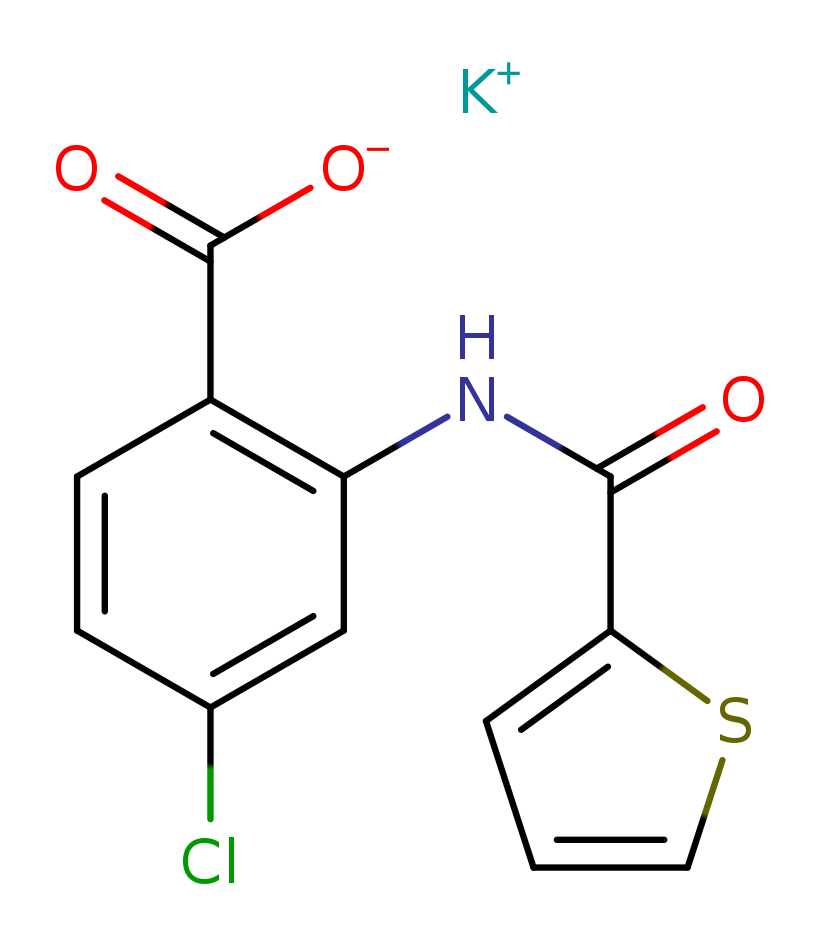 potassium 4-chloro-2-(thiophene-2-amido)benzoate