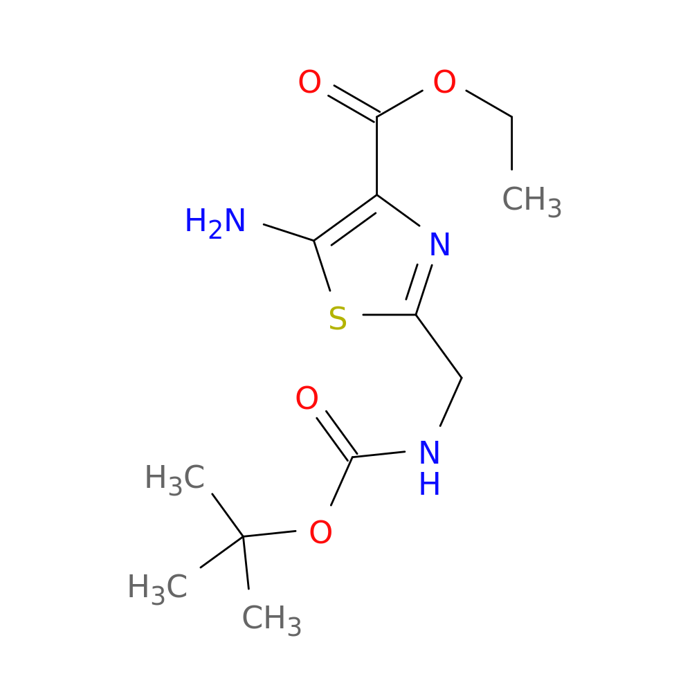 ethyl 5-amino-2-({[(tert-butoxy)carbonyl]amino}methyl)-1,3-thiazole-4-carboxylate