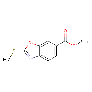 6-Benzoxazolecarboxylic acid, 2-(methylthio)-, methyl ester