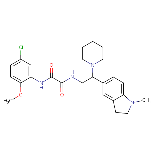 N-(5-chloro-2-methoxyphenyl)-N'-[2-(1-methyl-2,3-dihydro-1H-indol-5-yl)-2-(piperidin-1-yl)ethyl]ethanediamide