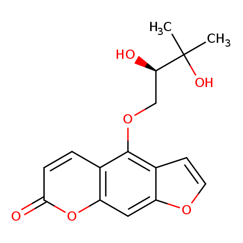 4-[(2R)-2,3-Dihydroxy-3-methylbutoxy]-7H-furo[3,2-g][1]benzopyran-7-one