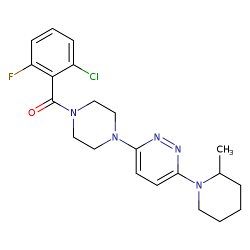 3-[4-(2-chloro-6-fluorobenzoyl)piperazin-1-yl]-6-(2-methylpiperidin-1-yl)pyridazine