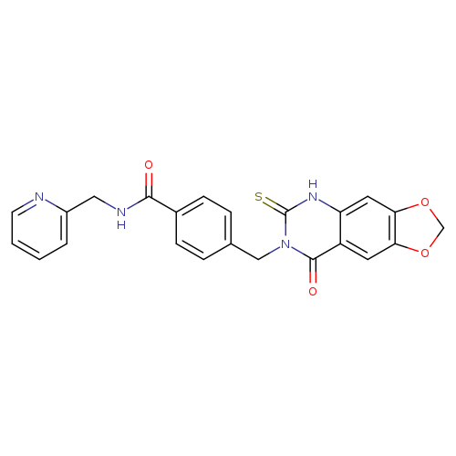 4-({8-oxo-6-sulfanylidene-2H,5H,6H,7H,8H-[1,3]dioxolo[4,5-g]quinazolin-7-yl}methyl)-N-[(pyridin-2-yl)methyl]benzamide