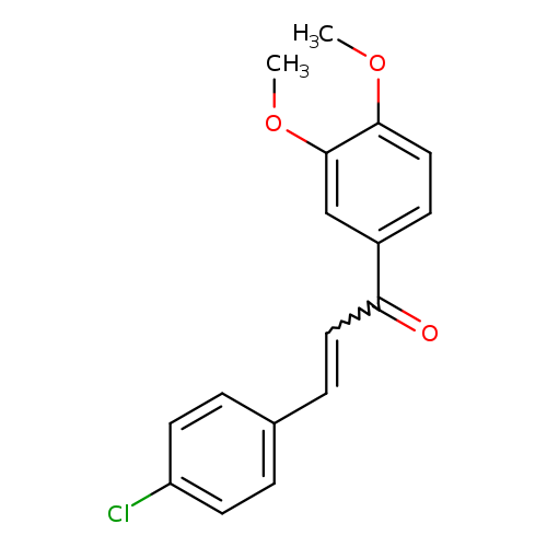 3-(4-chlorophenyl)-1-(3,4-dimethoxyphenyl)prop-2-en-1-one