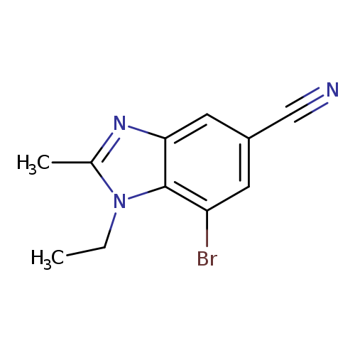 7-Bromo-1-ethyl-2-methylbenzodiazole-5-carbonitrile