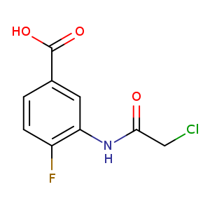3-(2-chloroacetamido)-4-fluorobenzoic acid