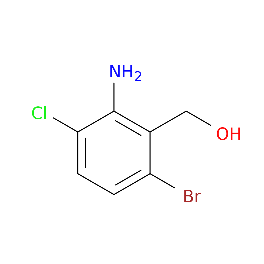 (2-amino-6-bromo-3-chlorophenyl)methanol