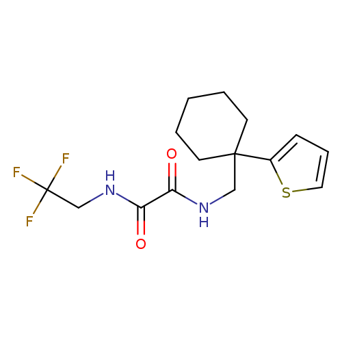 N'-{[1-(thiophen-2-yl)cyclohexyl]methyl}-N-(2,2,2-trifluoroethyl)ethanediamide
