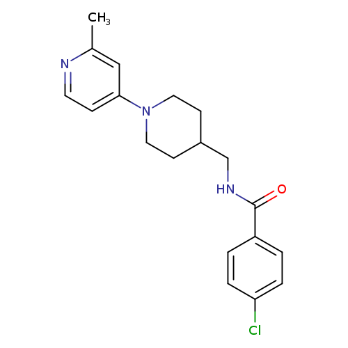 4-chloro-N-{[1-(2-methylpyridin-4-yl)piperidin-4-yl]methyl}benzamide