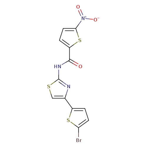 N-[4-(5-bromothiophen-2-yl)-1,3-thiazol-2-yl]-5-nitrothiophene-2-carboxamide