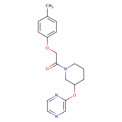 2-(4-methylphenoxy)-1-[3-(pyrazin-2-yloxy)piperidin-1-yl]ethan-1-one