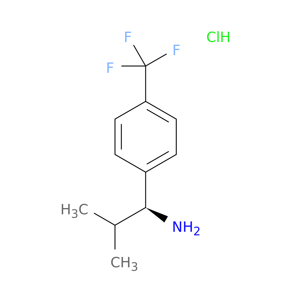 (S)-2-Methyl-1-(4-(trifluoromethyl)phenyl)propan-1-amine hydrochloride