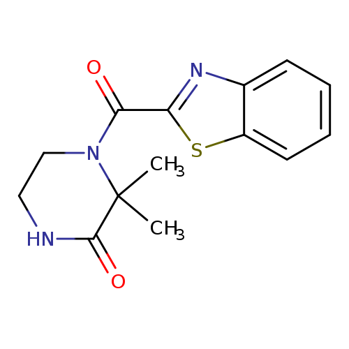 4-(1,3-benzothiazole-2-carbonyl)-3,3-dimethylpiperazin-2-one