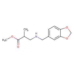 methyl 3-{[(2H-1,3-benzodioxol-5-yl)methyl]amino}-2-methylpropanoate