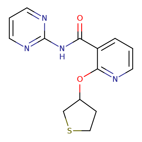 N-(pyrimidin-2-yl)-2-(thiolan-3-yloxy)pyridine-3-carboxamide