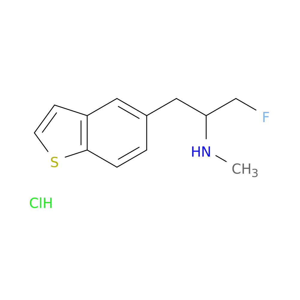 [1-(1-benzothiophen-5-yl)-3-fluoropropan-2-yl](methyl)amine hydrochloride