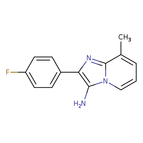 2-(4-Fluorophenyl)-8-methylimidazo[1,2-(a)]pyridin-3-amine