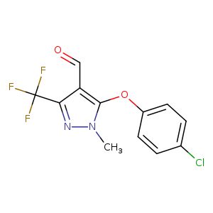 5-(4-Chlorophenoxy)-1-methyl-3-(trifluoromethyl)-1h-pyrazole-4-carbaldehyde