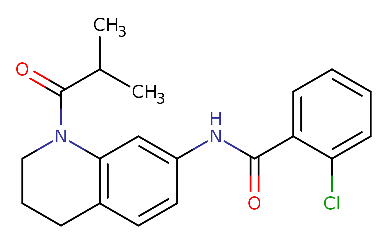 2-chloro-N-[1-(2-methylpropanoyl)-1,2,3,4-tetrahydroquinolin-7-yl]benzamide