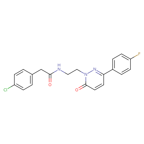 2-(4-chlorophenyl)-N-{2-[3-(4-fluorophenyl)-6-oxo-1,6-dihydropyridazin-1-yl]ethyl}acetamide