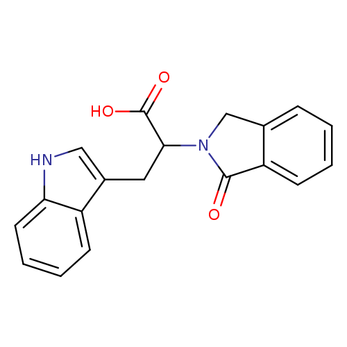 3-(1H-indol-3-yl)-2-(1-oxo-2,3-dihydro-1H-isoindol-2-yl)propanoic acid