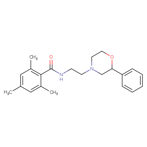 2,4,6-trimethyl-N-[2-(2-phenylmorpholin-4-yl)ethyl]benzamide