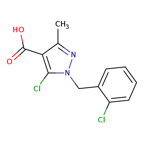 5-chloro-1-[(2-chlorophenyl)methyl]-3-methyl-1H-pyrazole-4-carboxylic acid
