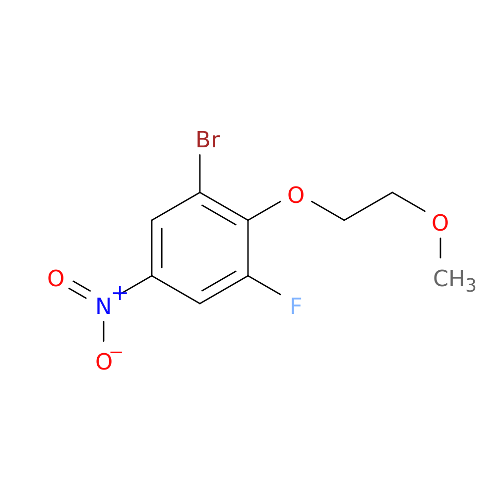 1-Bromo-3-fluoro-2-(2-methoxy-ethoxy)-5-nitro-benzene
