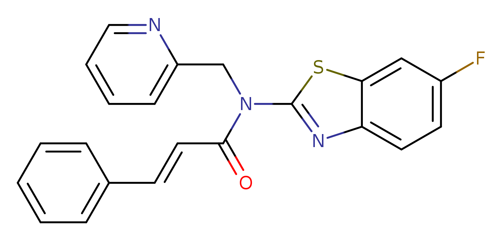 (2E)-N-(6-fluoro-1,3-benzothiazol-2-yl)-3-phenyl-N-[(pyridin-2-yl)methyl]prop-2-enamide
