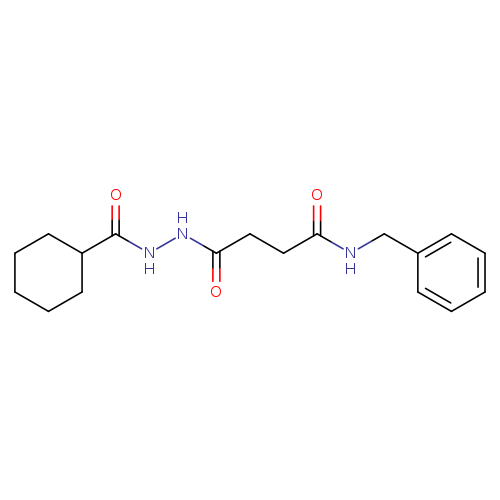 N-benzyl-4-[2-(cyclohexylcarbonyl)hydrazino]-4-oxobutanamide
