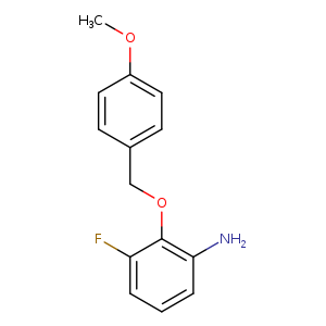 3-Fluoro-2-[(4-methoxyphenyl)methoxy]aniline
