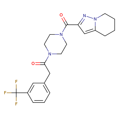 1-(4-{4H,5H,6H,7H-pyrazolo[1,5-a]pyridine-2-carbonyl}piperazin-1-yl)-2-[3-(trifluoromethyl)phenyl]ethan-1-one