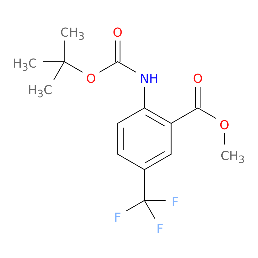 Methyl 2-((tert-butoxycarbonyl)amino)-5-(trifluoromethyl)benzoate