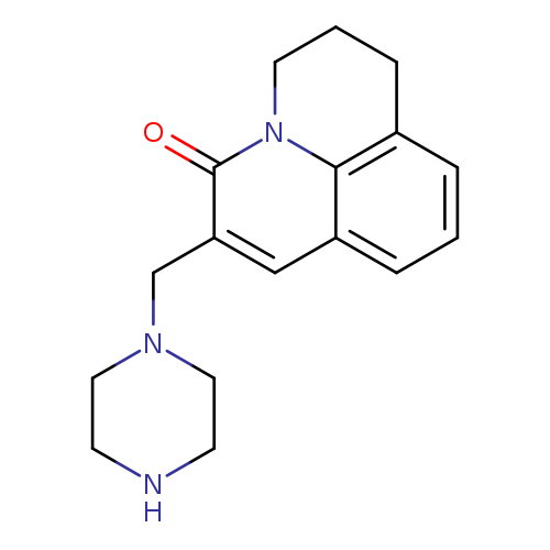 6-(piperazin-1-ylmethyl)-2,3-dihydro-1H,5H-pyrido[3,2,1-ij]quinolin-5-one