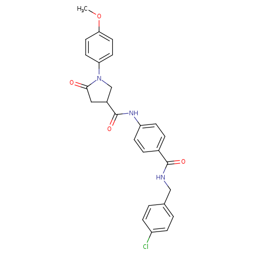 N-(4-{[(4-chlorophenyl)methyl]carbamoyl}phenyl)-1-(4-methoxyphenyl)-5-oxopyrrolidine-3-carboxamide