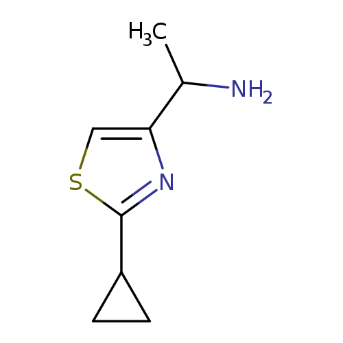 1-(2-Cyclopropyl-1,3-thiazol-4-yl)ethan-1-amine