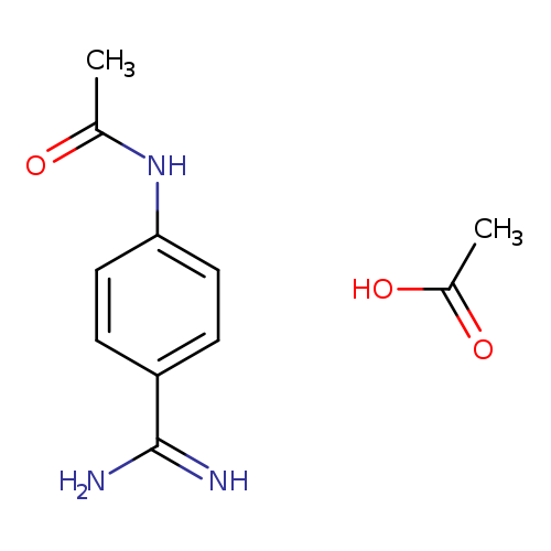N-(4-carbamimidoylphenyl)acetamide acetic acid