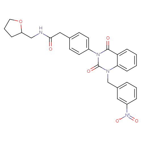 2-(4-{1-[(3-nitrophenyl)methyl]-2,4-dioxo-1,2,3,4-tetrahydroquinazolin-3-yl}phenyl)-N-[(oxolan-2-yl)methyl]acetamide