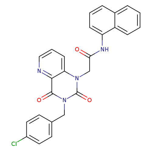2-{3-[(4-chlorophenyl)methyl]-2,4-dioxo-1H,2H,3H,4H-pyrido[3,2-d]pyrimidin-1-yl}-N-(naphthalen-1-yl)acetamide